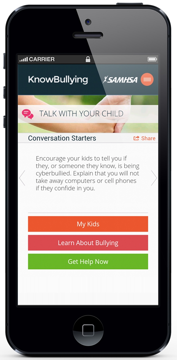 SAMHSA's-KnowBullying-Prevention-App