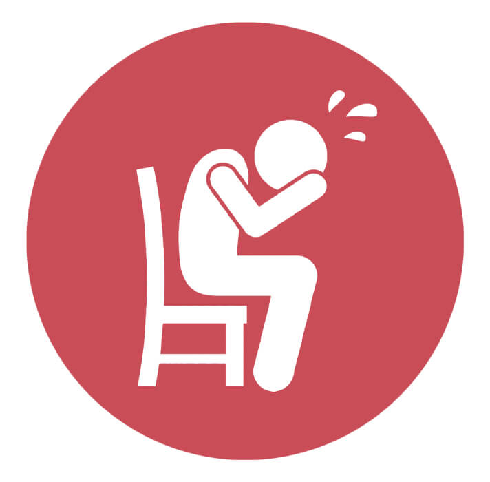 impact bully icon Suggested: sad person in chair icon - warning signs cyberbullying